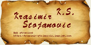 Krasimir Stojanović vizit kartica
